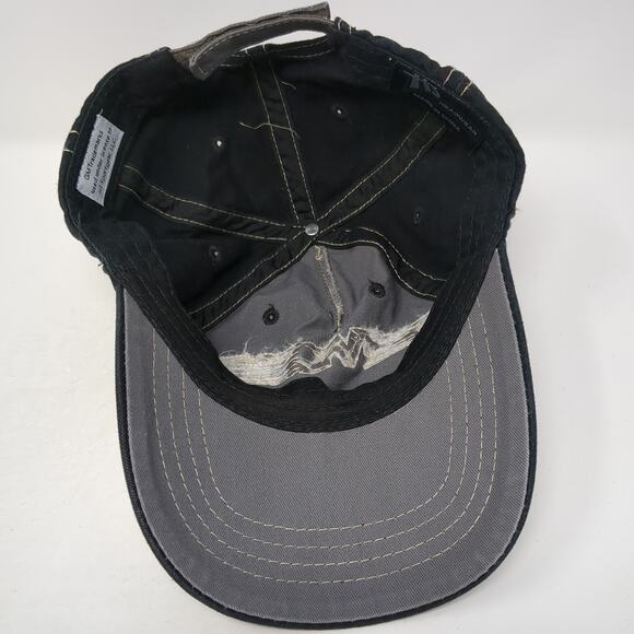 Chevrolet Strapback Baseball Cap Black One Size Adjustable Distressed - Picture 7 of 10
